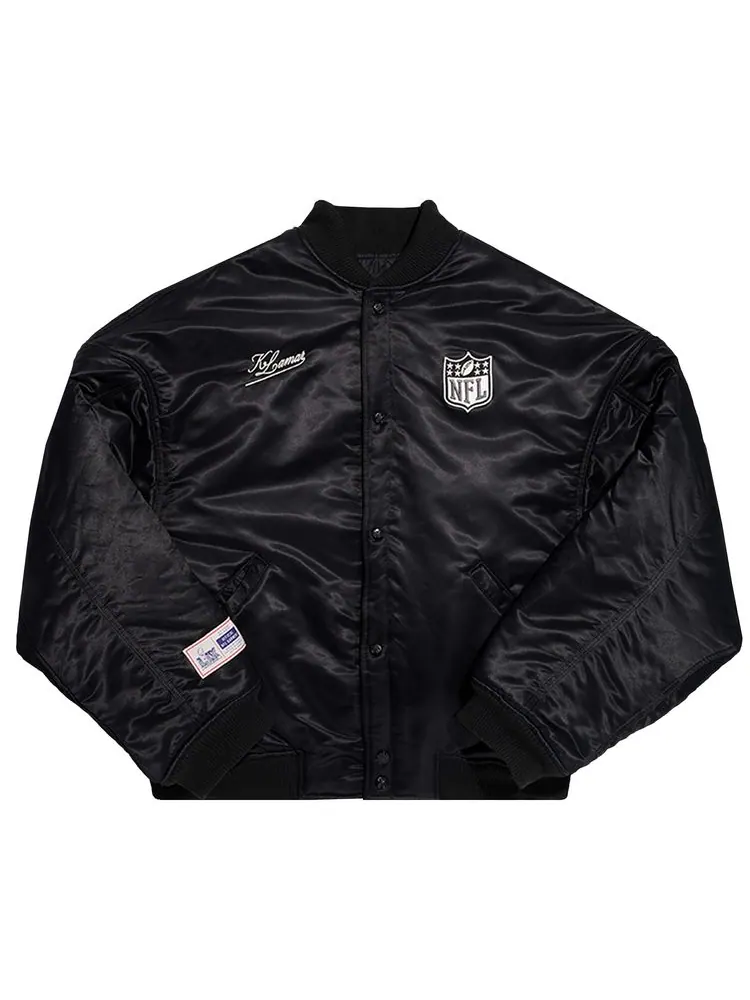 Куртка Willy Chavarria x Kendrick Lamar x NFL g. National Bomber Jacket 'Black' — изображение 1 из 2, черный