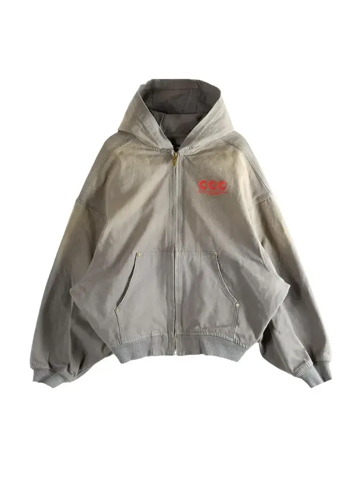 Худи Willy Chavarria Juggernaut Workwear 'Concrete' — изображение 1 из 1, серый