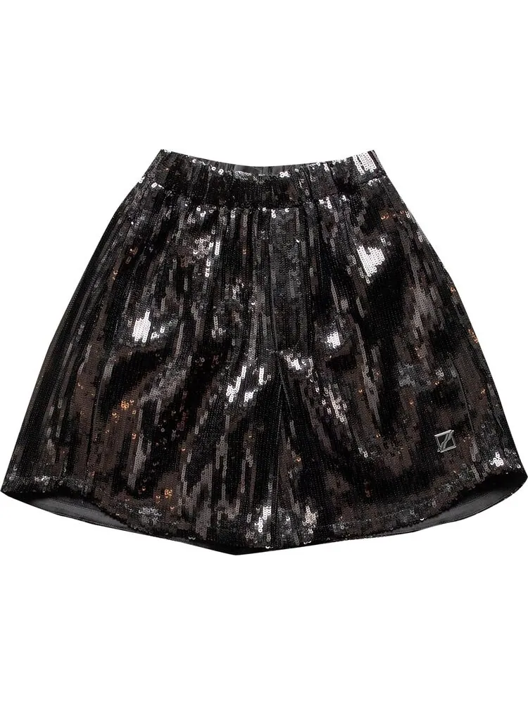 Шорты We11done Sequin Shorts 'Black' — изображение 1 из 2, черный