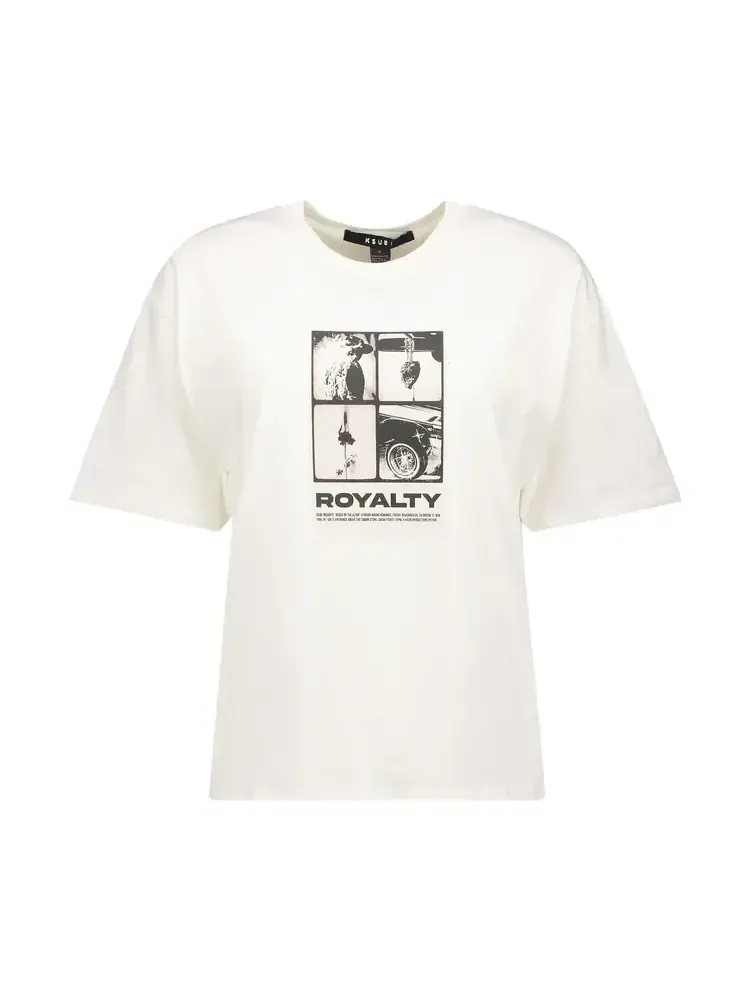 Футболка Ksubi Royalty Everyday Tee 'Vintage White' — изображение 1 из 2, белый