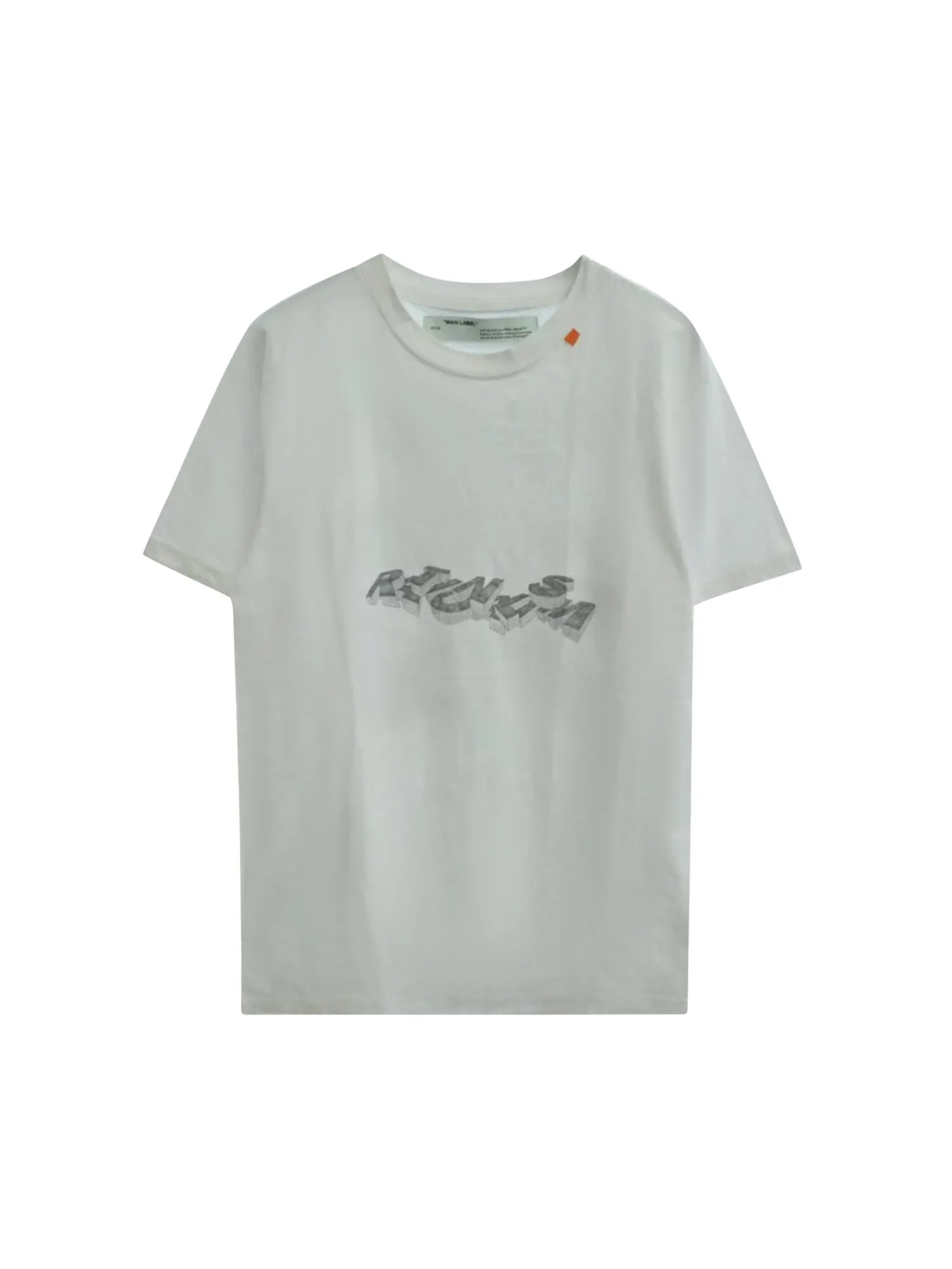 Узкая футболка Off-White с 3D-карандашом и короткими рукавами — изображение 1 из 2, белый/черный