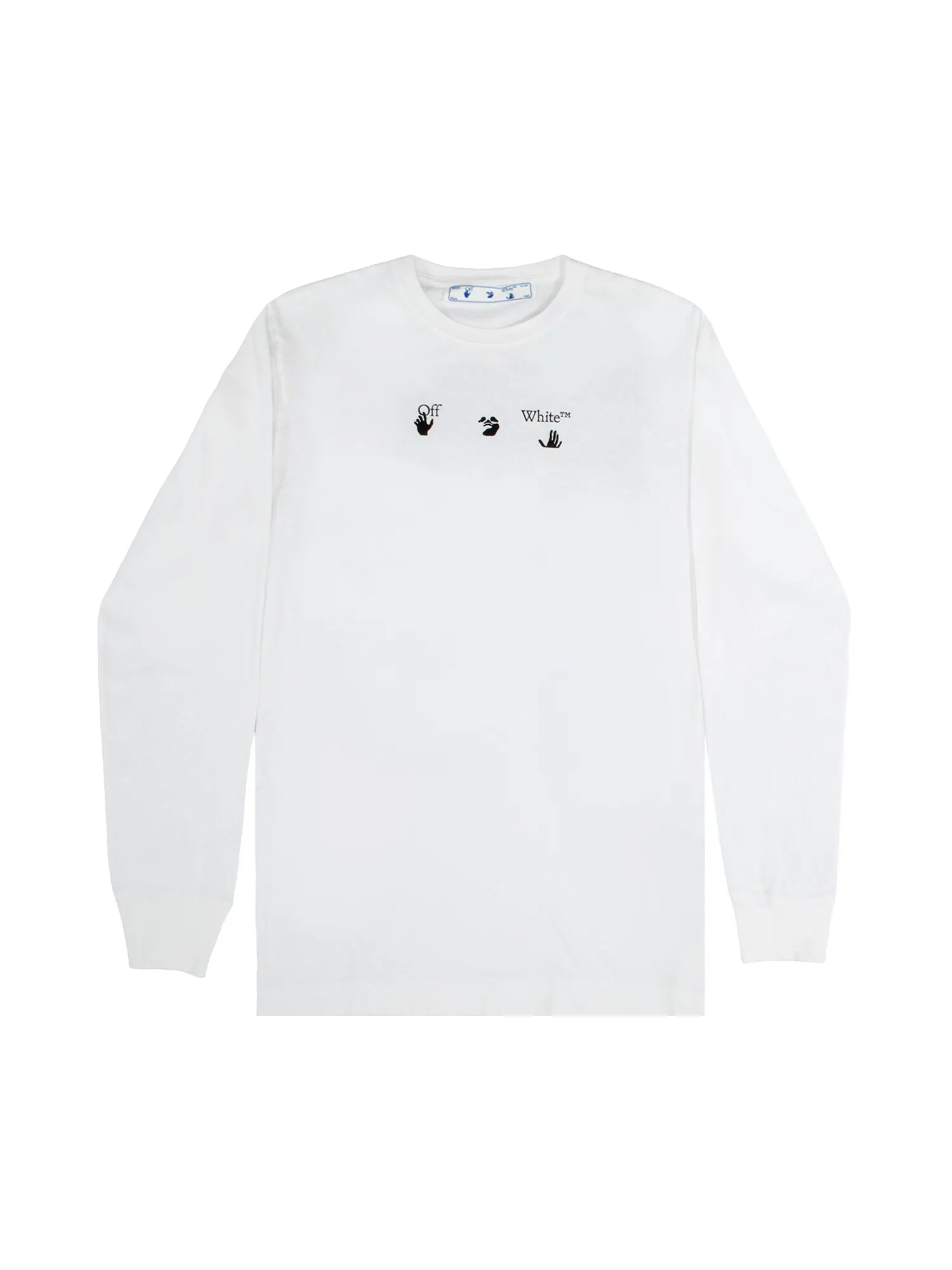 Футболка с длинными рукавами Off-White Marker — изображение 1 из 1, белый/синий