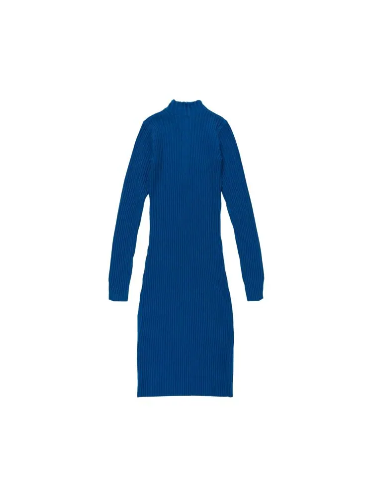Платье Honor The Gift Rib Dress 'Blue' — изображение 2 из 2, синий