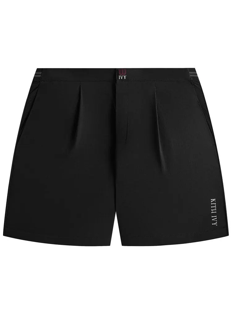 Шорты Kith Ivy For Wilson Meridian Pleated Short — изображение 1 из 2, черный