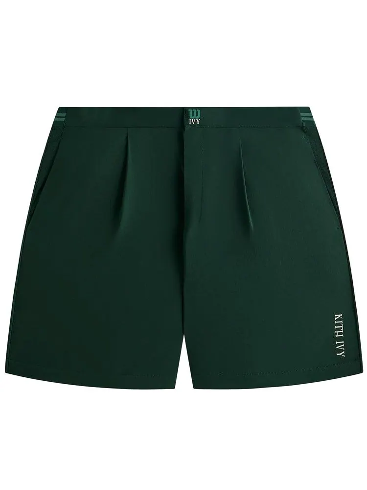 Шорты Kith Ivy For Wilson Meridian Pleated Short — изображение 1 из 2, зеленый