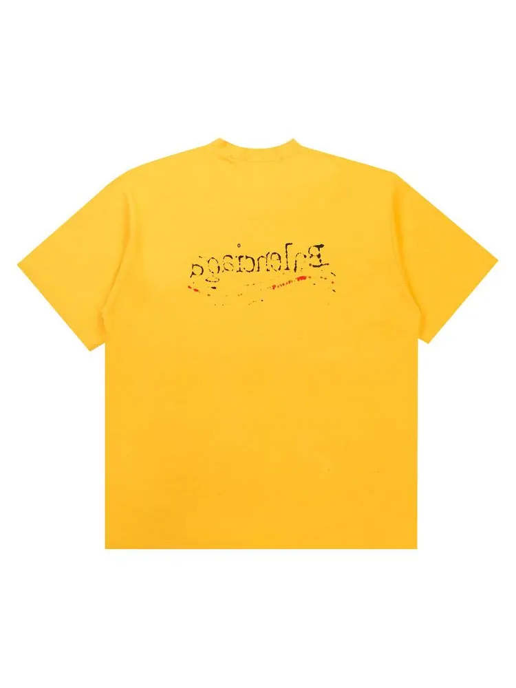 Футболка Balenciaga Hand Drawn Political Campaign T-Shirt — изображение 2 из 2, желтый