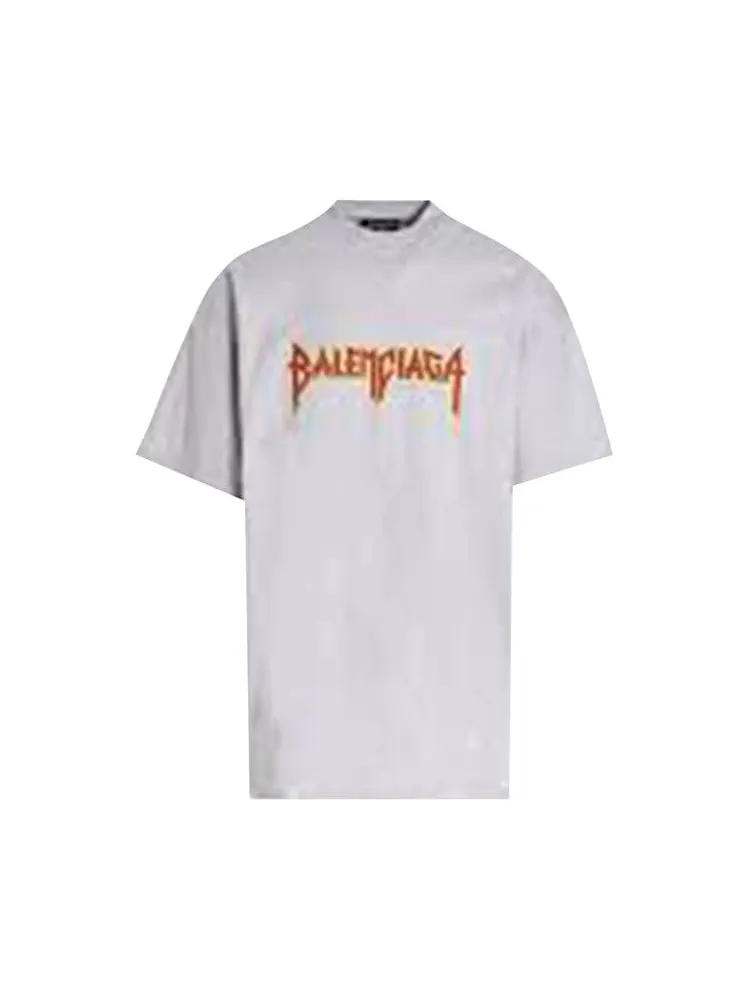 Футболка Balenciaga Metal Vintage Oversized T-Shirt — изображение 1 из 1, белый