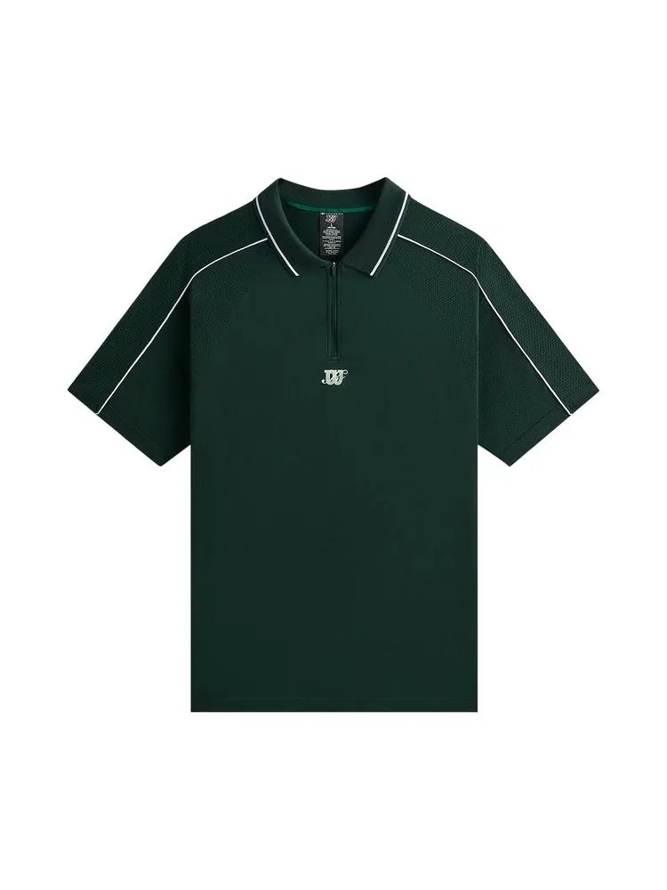 Поло Kith x Wilson Doherty Zip Front Polo, Stadium — изображение 1 из 2, зеленый