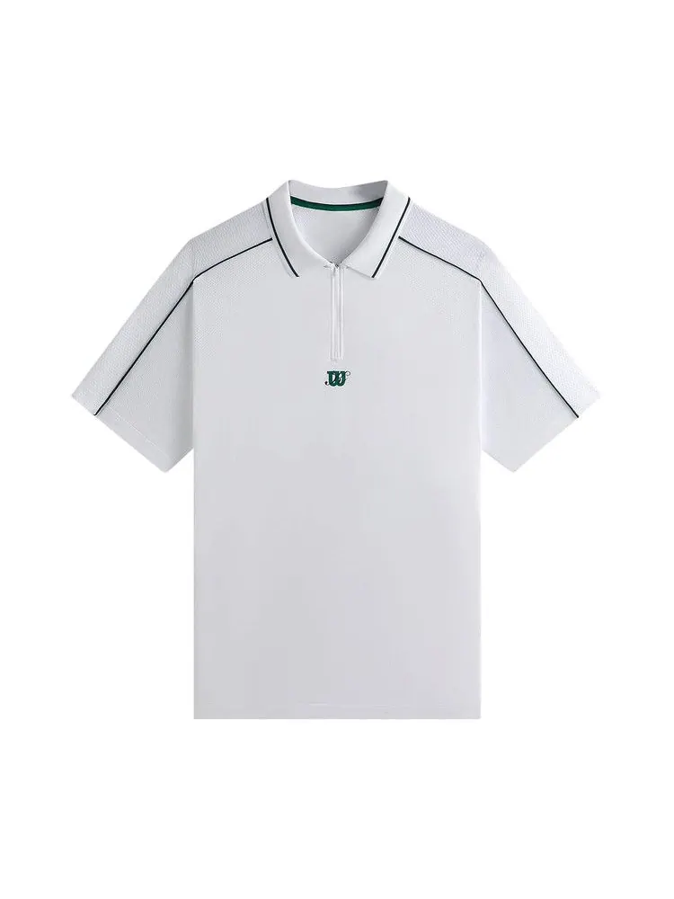 Поло Kith x Wilson Doherty Zip Front Polo — изображение 1 из 2, белый