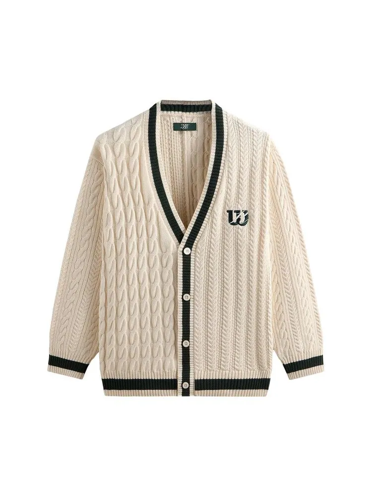 Свитер Kith x Wilson Cardigan Sweater, Sandrift — изображение 1 из 2, бежевый