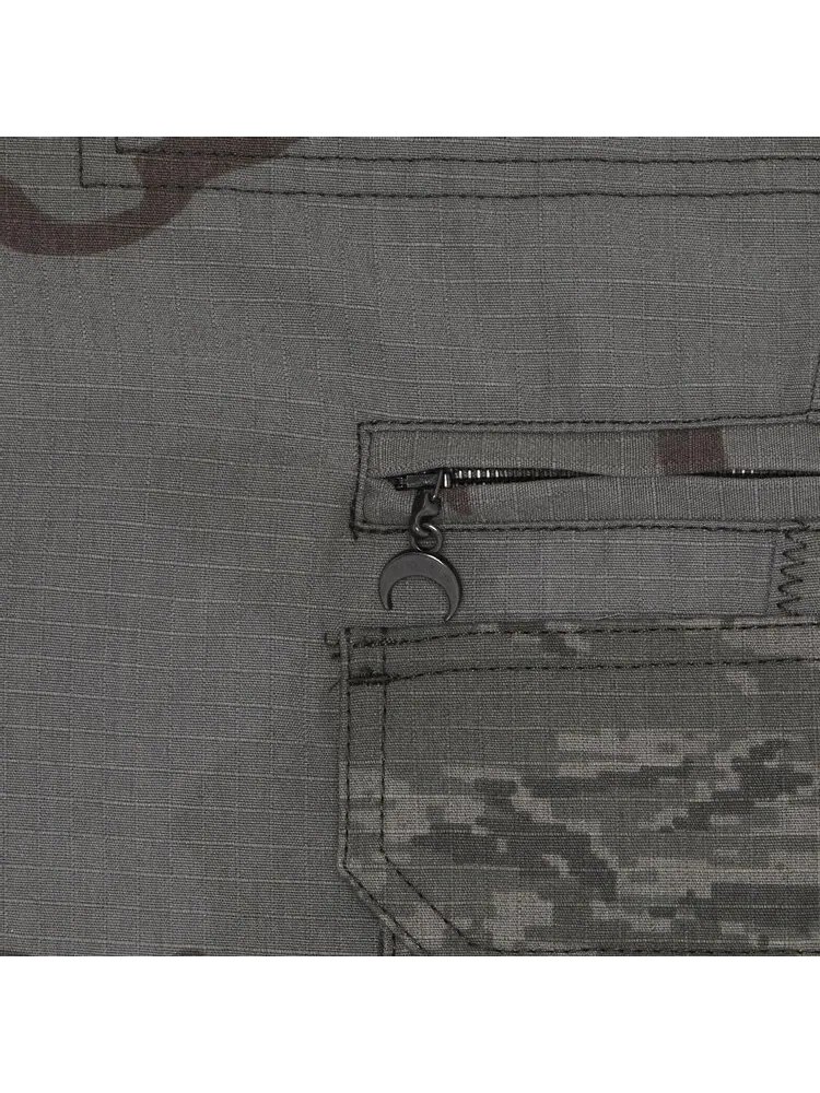 Брюки Marine Serre Regenerated Camo Cargo 'Dark Grey' — изображение 3 из 3, серый