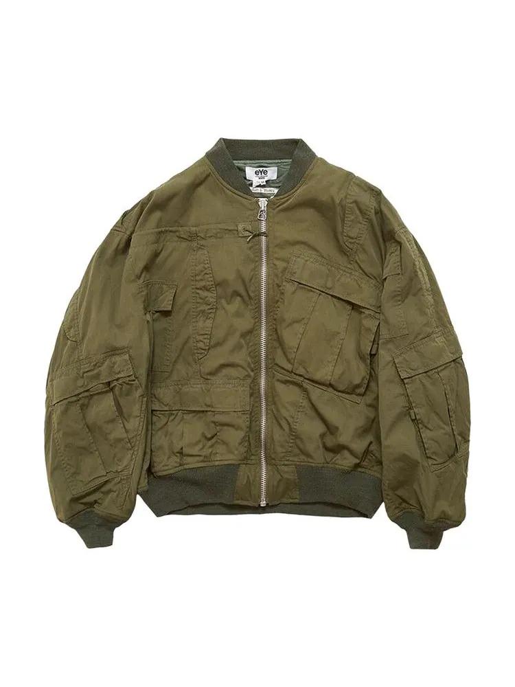 Бомбер Junya Watanabe MAN x Needles Patchwork Bomber — зеленый