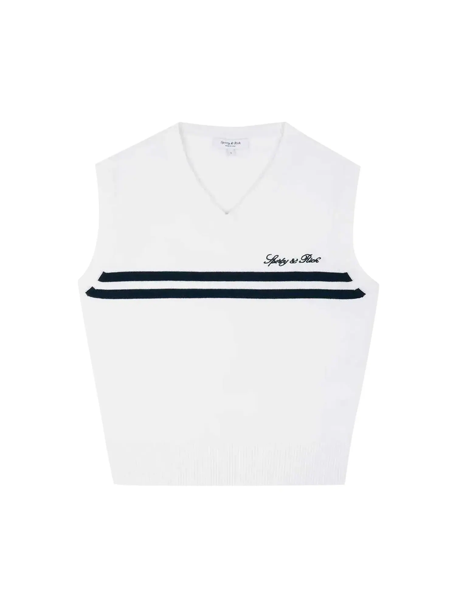 Жилет Sporty & Rich Signature Logo Knitted