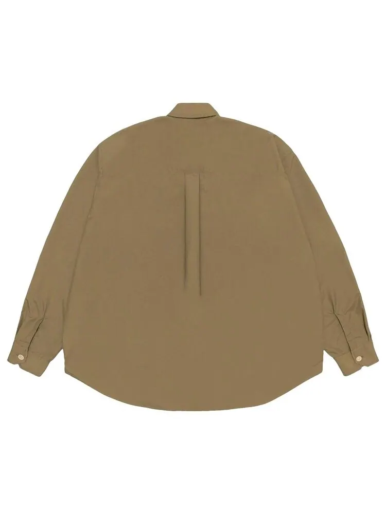 Рубашка Stussy x Our Legacy Work Shop Borrowed Shirt Olive Nylon Ripstop — изображение 2 из 2, зеленый