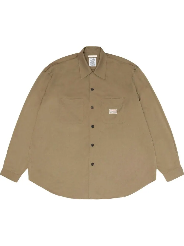 Рубашка Stussy x Our Legacy Work Shop Rocco 'Olive Drab Wool' — изображение 1 из 2, загар