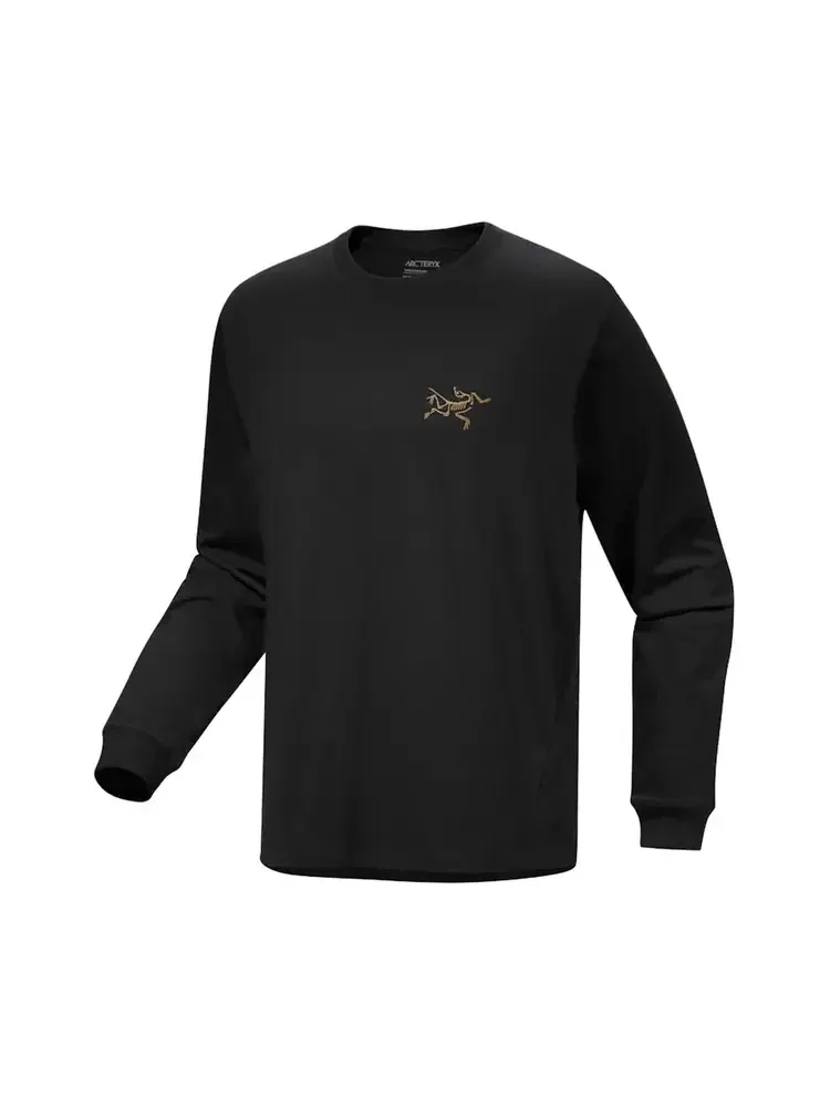 Хлопковая футболка с длинным рукавом Arc'teryx — изображение 1 из 1, черный