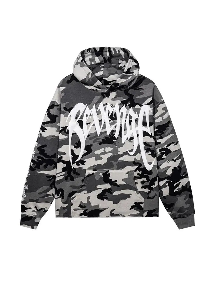 Худи Revenge x XXXTentacion Kill Hoodie — изображение 1 из 2, снежный камуфляж