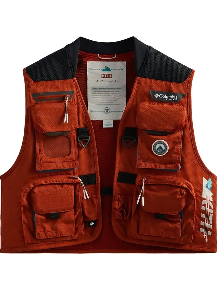Жилет Kith For Columbia Henrys Fork V Vest 'Sanguine' — изображение 1 из 2, оранжевый