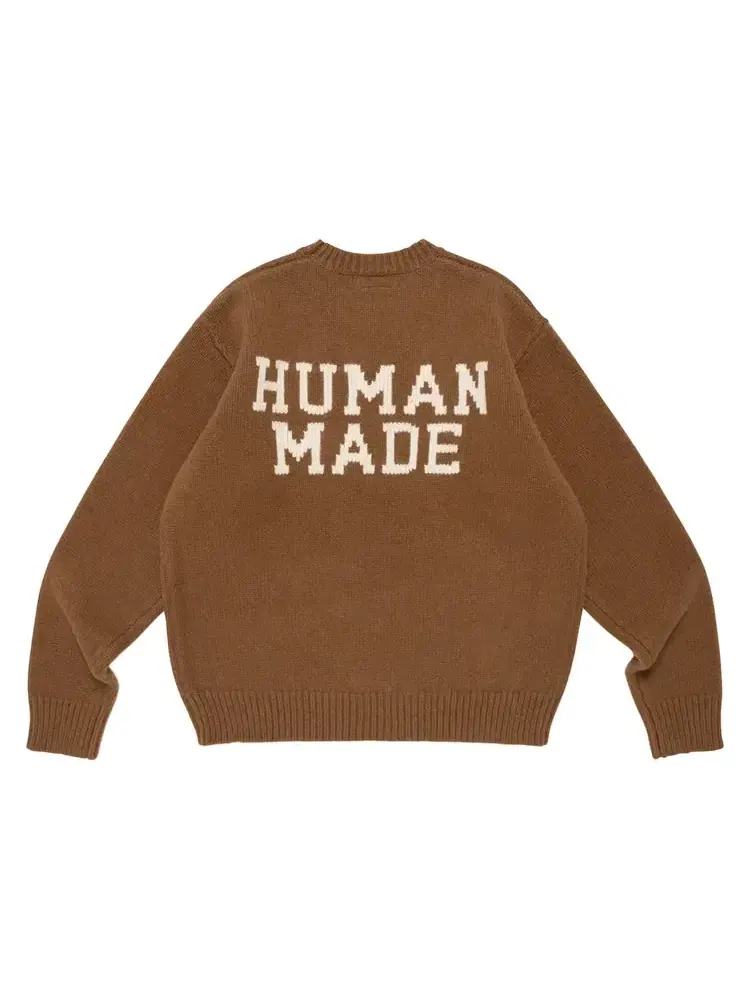 Свитер Human Made x j-hope Human Hope Low Gauge Knit — изображение 2 из 2, коричневый