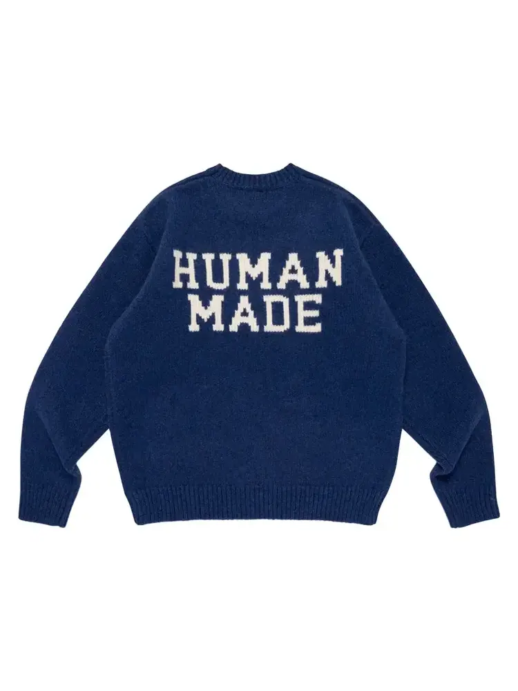 Свитер Human Made x j-hope Human Hope Low Gauge Knit — изображение 2 из 2, синий