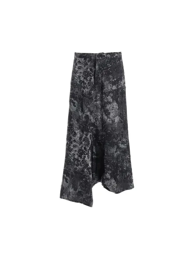 Брюки Y's O-Asymmetry with Gusset 'Green' — зеленый