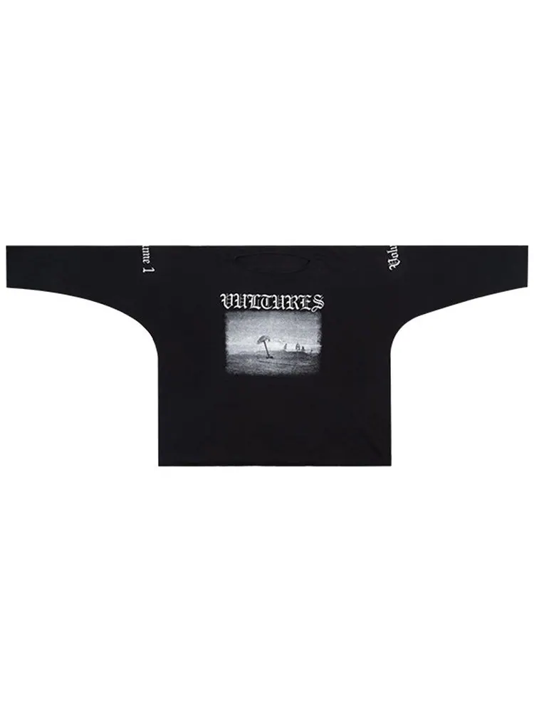 Лонгслив YZY Gosha Vultures Long T — изображение 1 из 2, черный