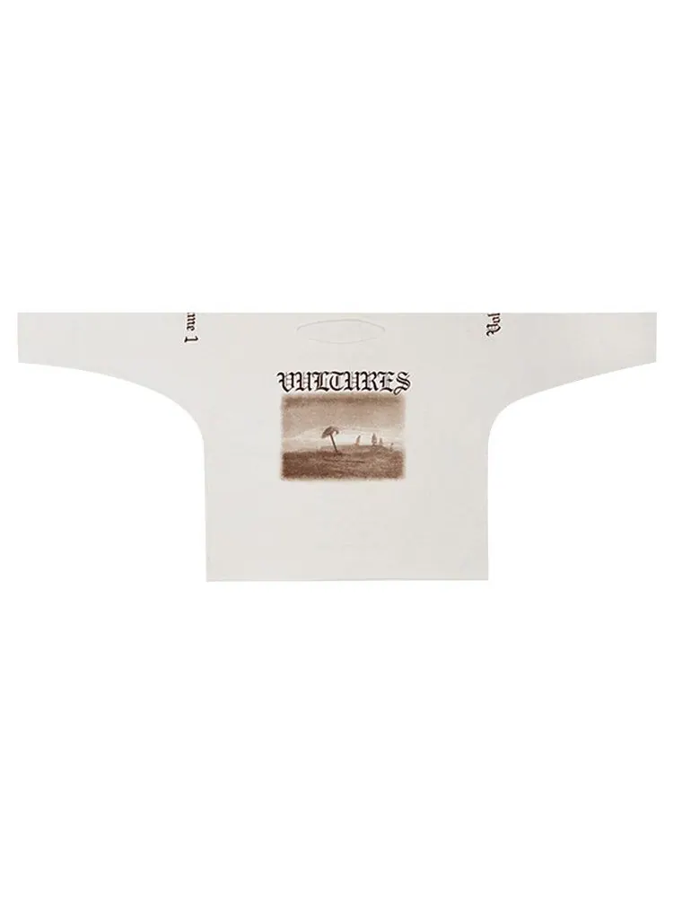 Лонгслив YZY Gosha Vultures Long T — изображение 1 из 2, белый