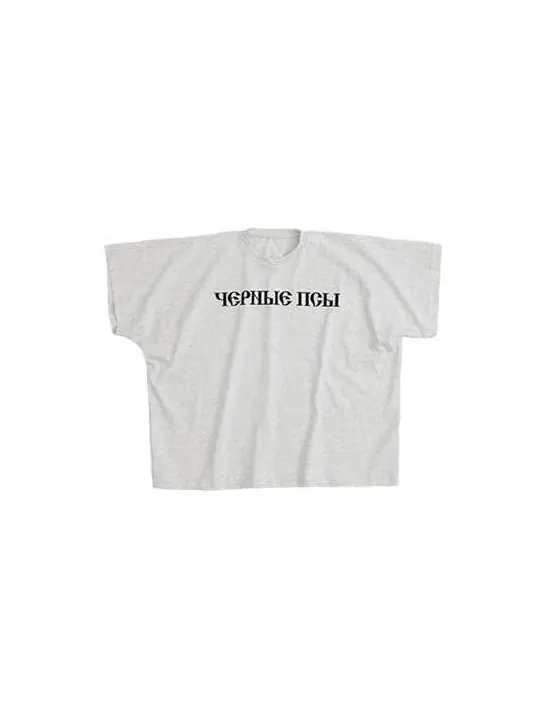 Футболка YZY Gosha Black Dogs серая — изображение 1 из 9