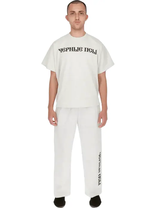 Футболка YZY Gosha Black Dogs серая — изображение 3 из 9