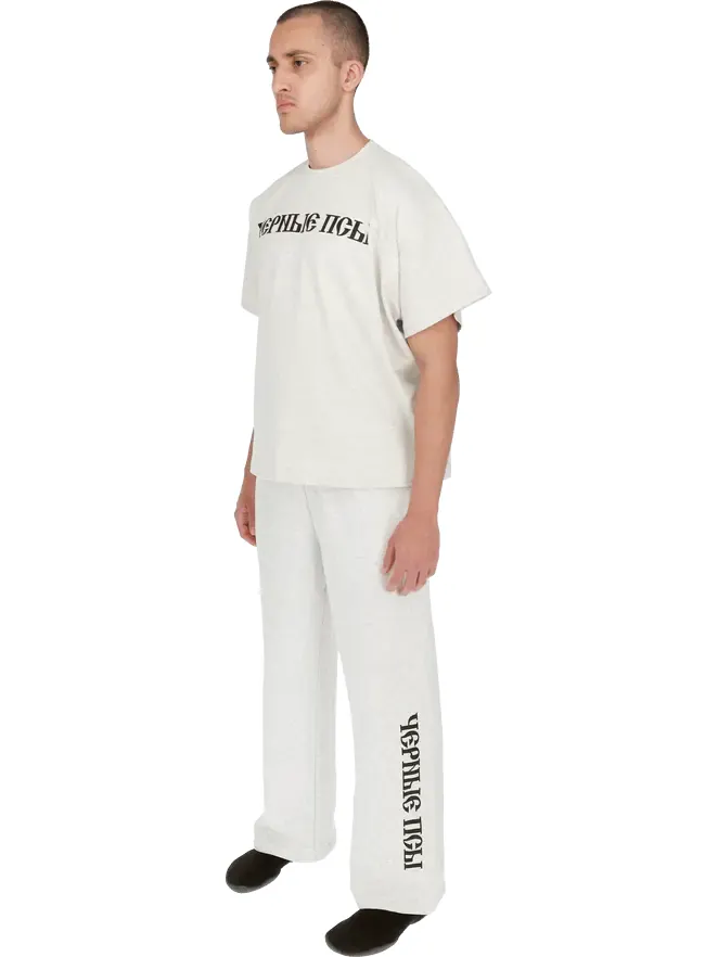 Футболка YZY Gosha Black Dogs серая — изображение 4 из 9