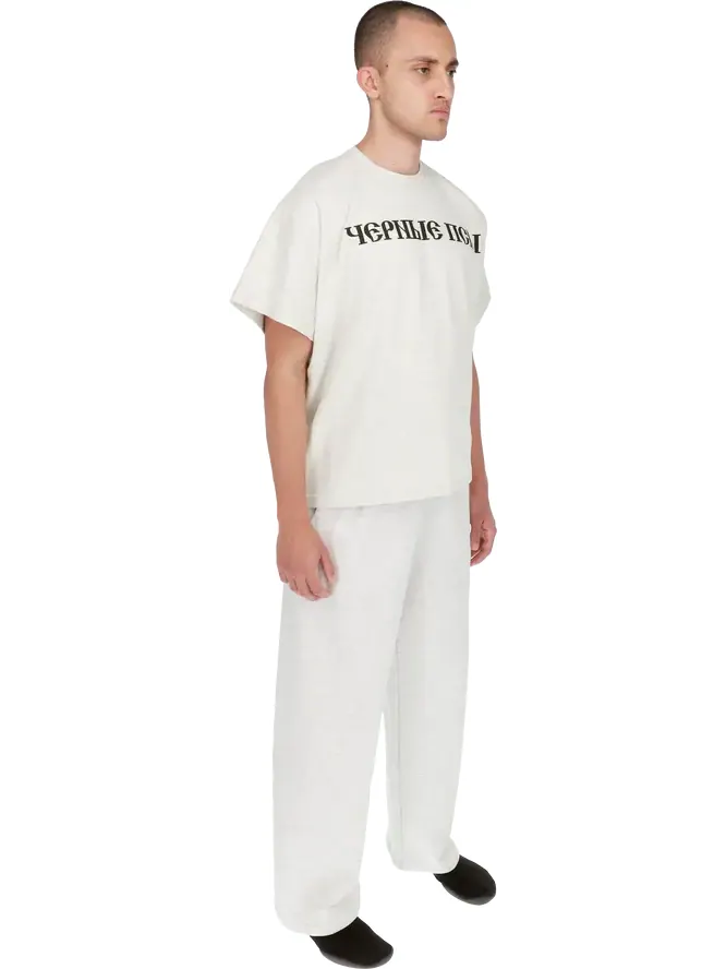 Футболка YZY Gosha Black Dogs серая — изображение 9 из 9