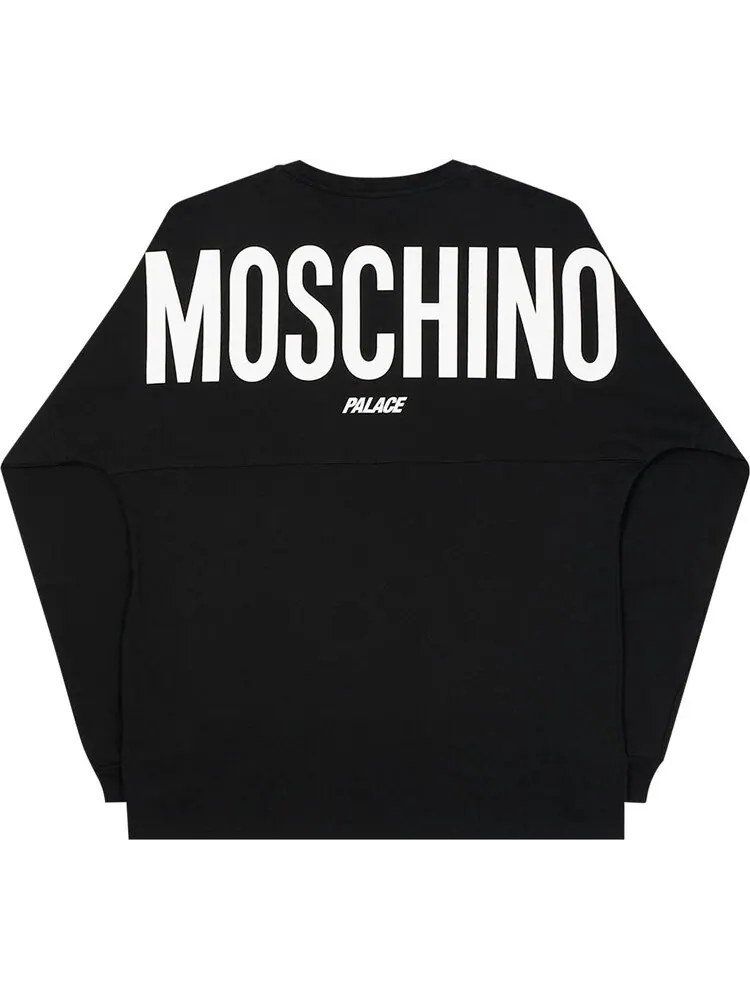 Лонгслив Palace x Moschino Cow Long-Sleeve 'Black' — изображение 2 из 2, черный