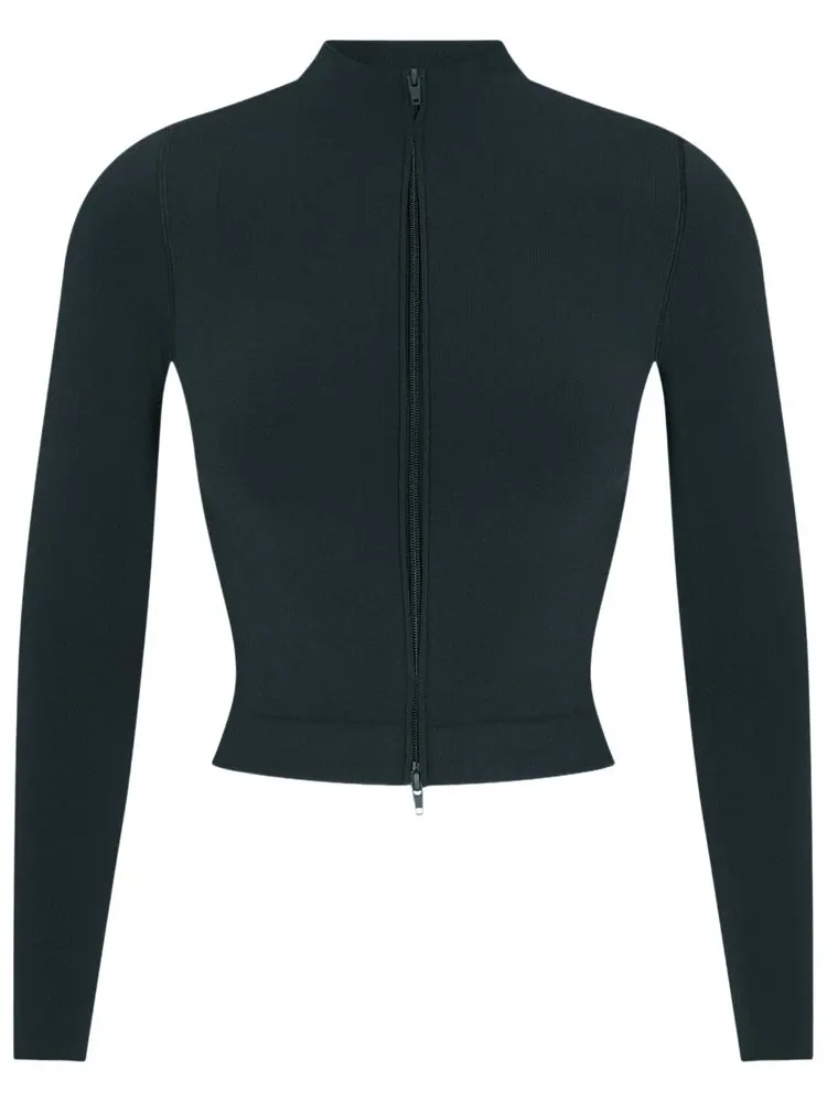 Куртка NikeSKIMS Vintage Seamless Full-Zip Jacket — изображение 1 из 1, синий