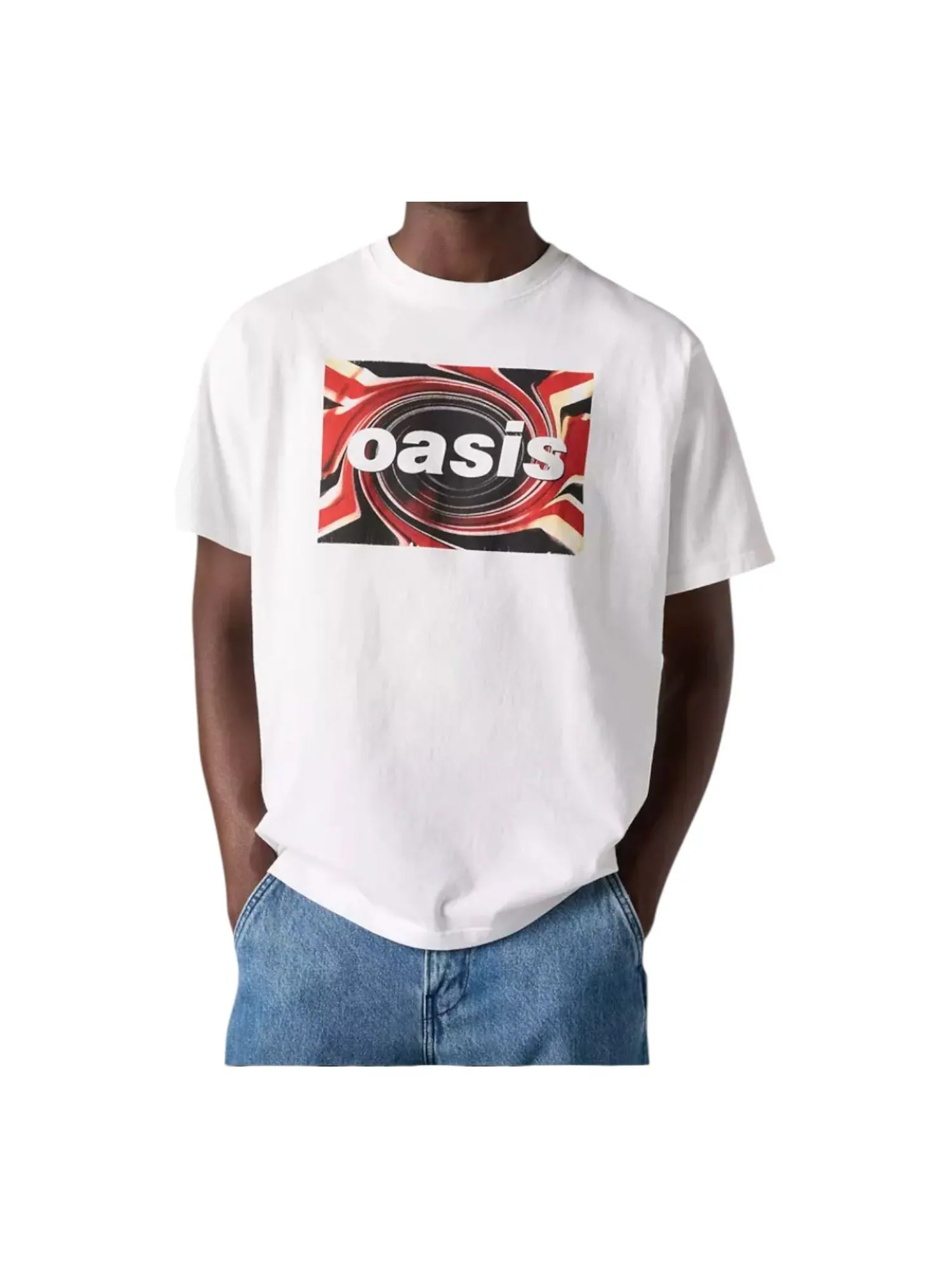 Футболка Levi's X Oasis Band T-Shirt 'White' — изображение 2 из 3, белый