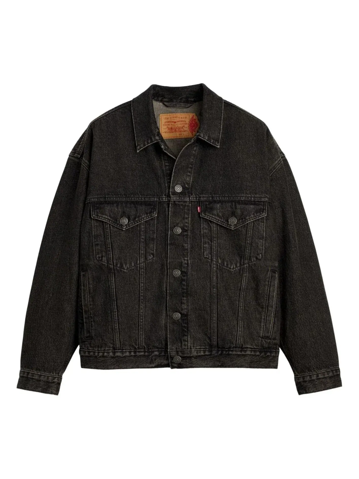 Джинсовая куртка Air Jordan x LEVI'S Type III Denim Trucker Jacket 'Black Wash' — изображение 1 из 5, черный
