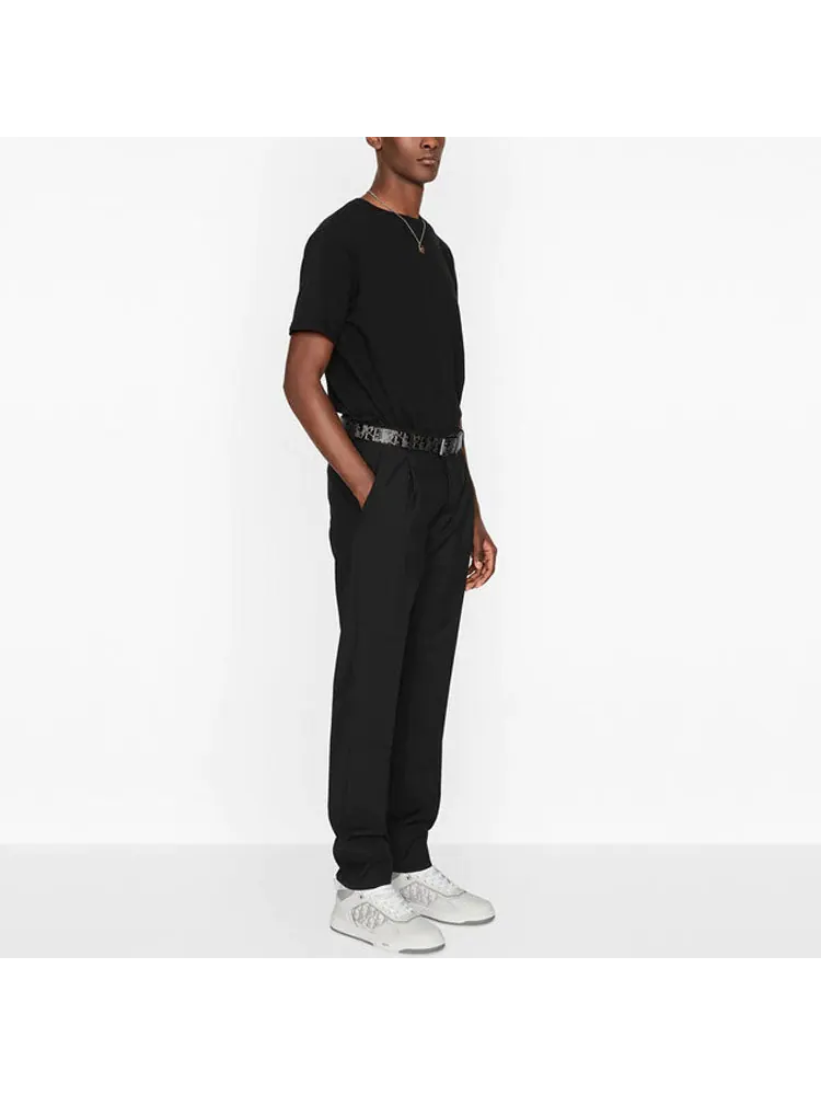 Футболка DIOR CD Icon Logo Embroidered Short-Sleeved Black 013J600A0589-C989 — изображение 5 из 5, черный