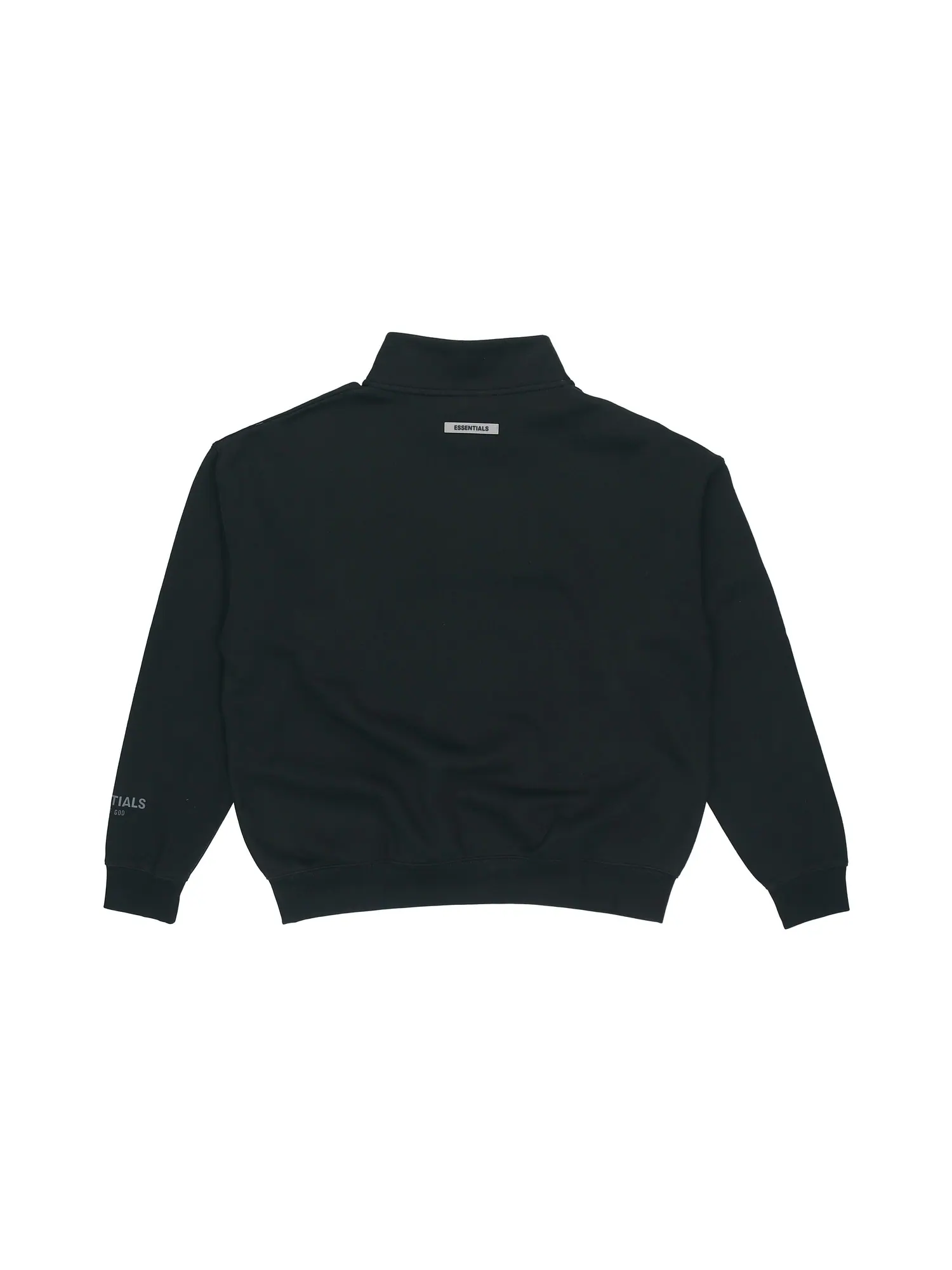 Спортивная толстовка Fear of God Essentials Half Zip 'Black' — изображение 3 из 6, черный