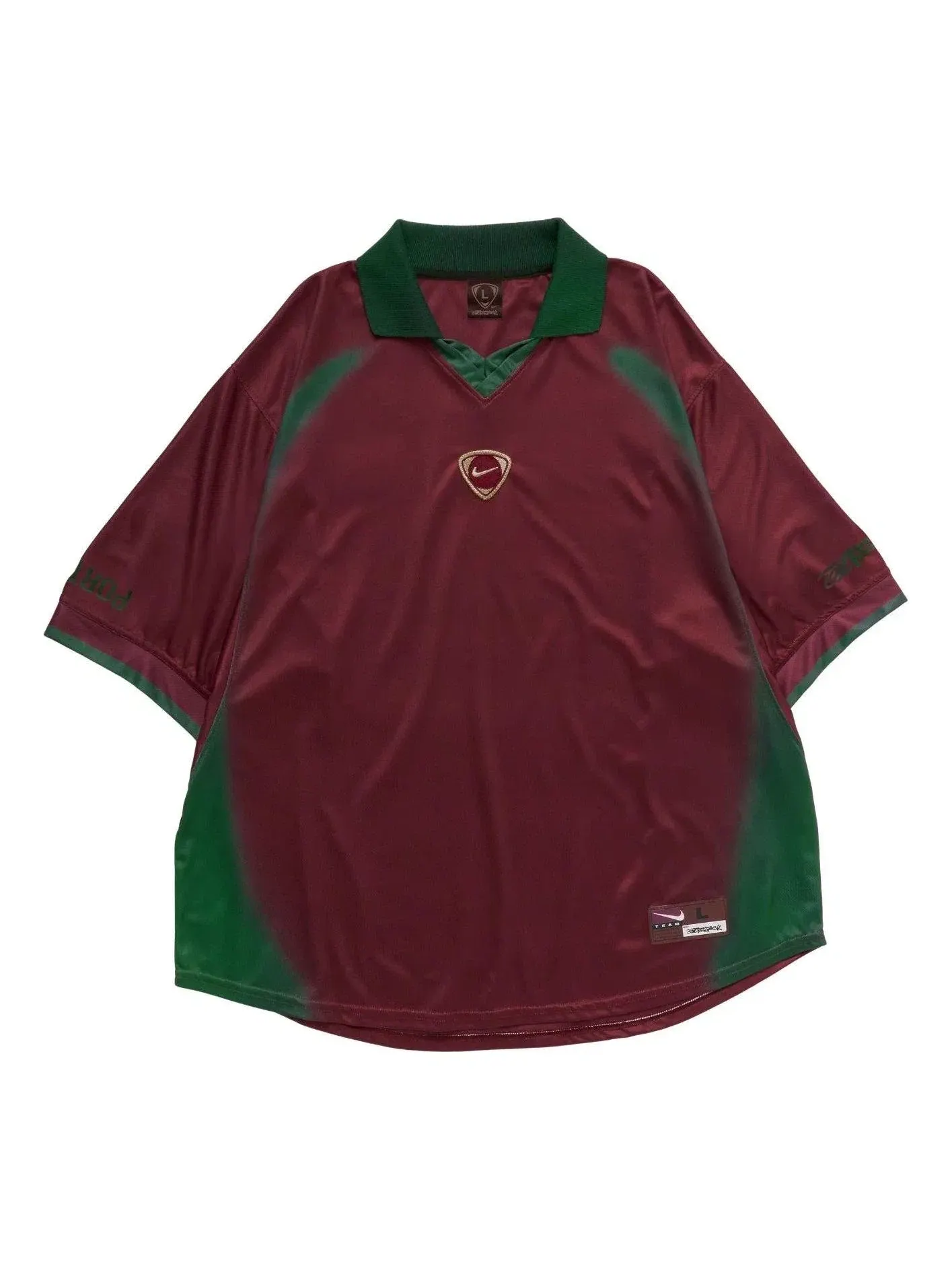 Мужская футболка с принтом Cactus Jack by Travis Scott x Nike Portugal Total 90 Retro Jersey — изображение 1 из 2, бордовый
