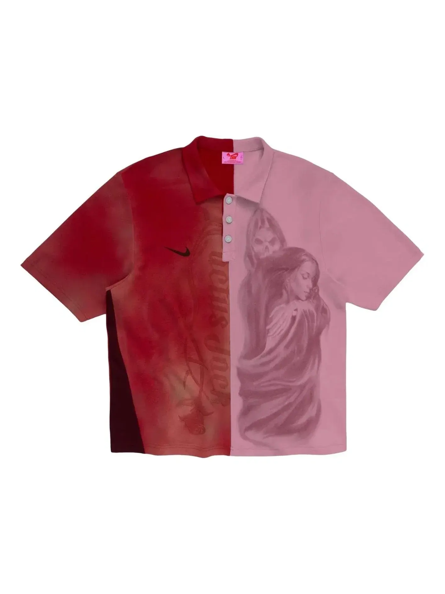 Мужская рубашка-поло с принтом Cactus Jack by Travis Scott x Nike Split Polo — изображение 1 из 2, мульти
