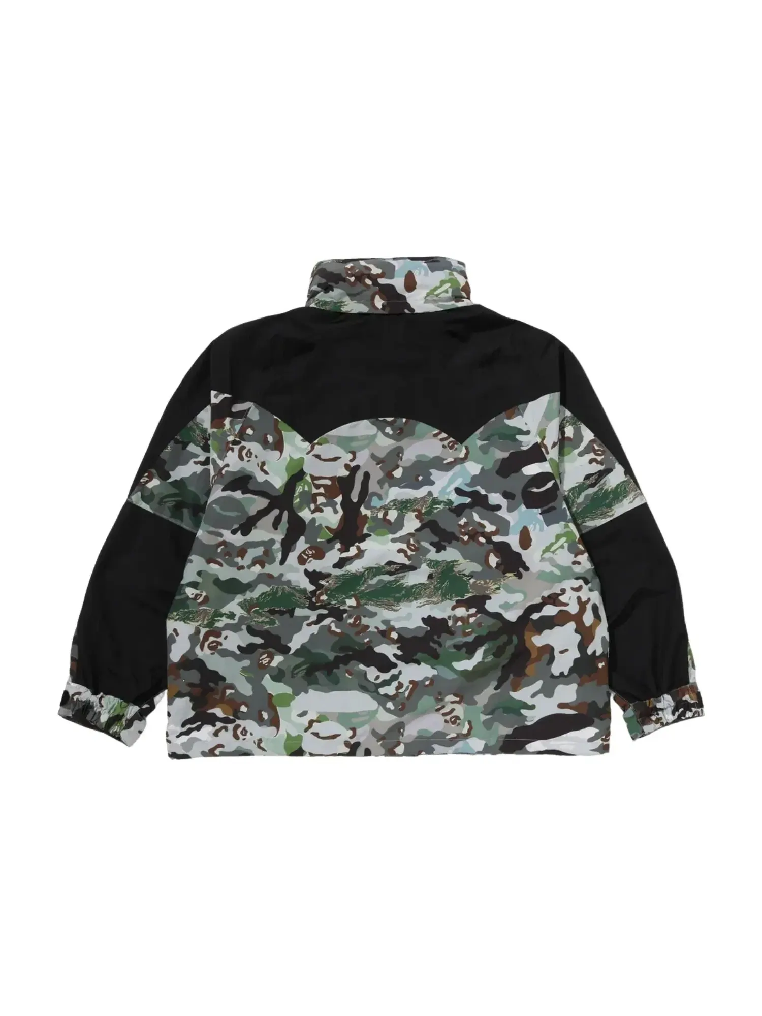 Мужская куртка с камуфляжным принтом A Bathing Ape Hybrid Camo Snowboard Jacket — изображение 3 из 4, зеленый