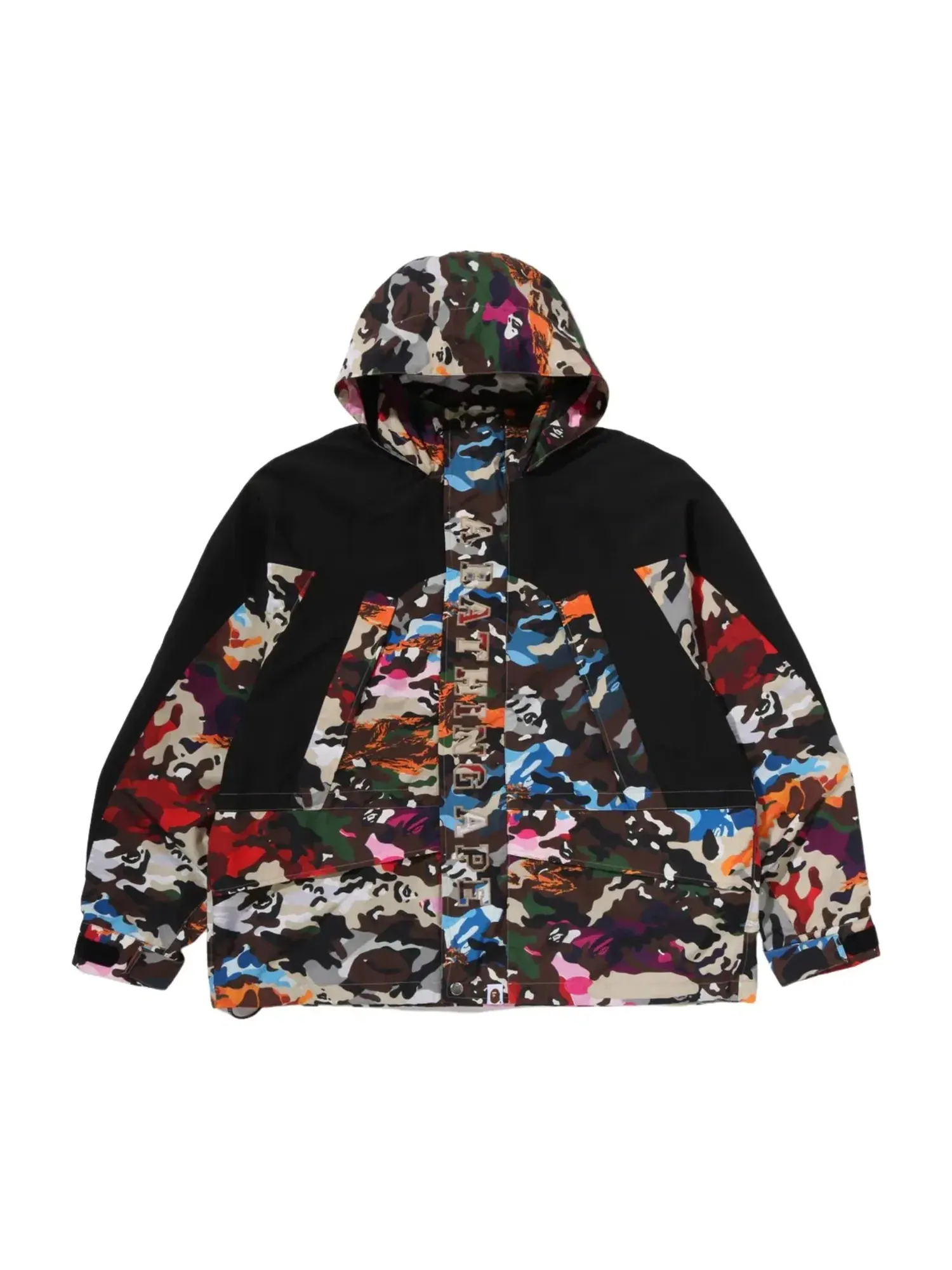Мужская куртка с камуфляжным принтом Hybrid Camo Snowboard Jacket A Bathing Ape — изображение 2 из 4, мульти