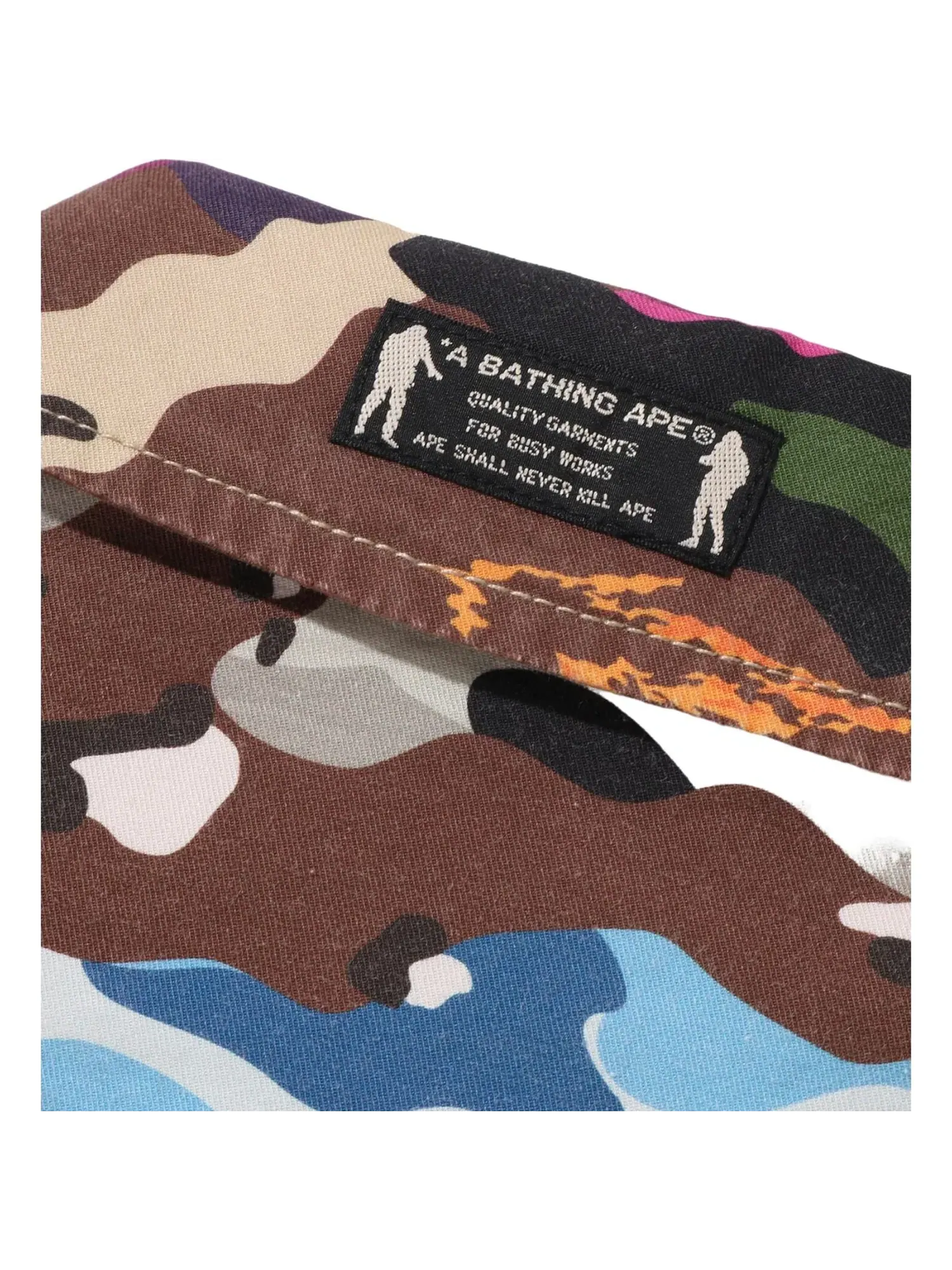Мужская куртка с камуфляжным принтом A Bathing Ape Hybrid Camo Multi Badge — изображение 4 из 4, мульти