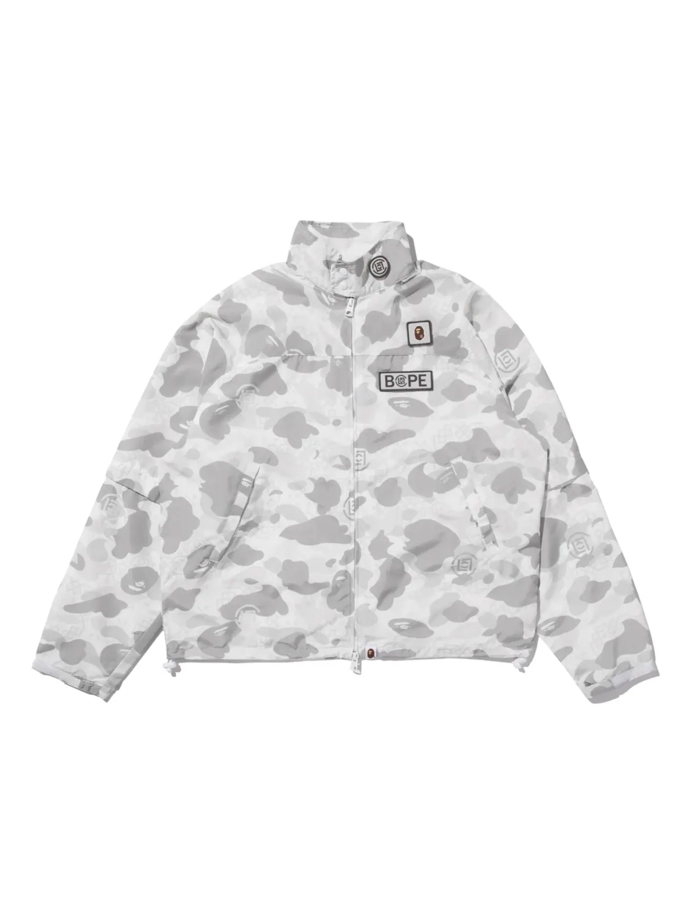 A Bathing Ape Дождевая куртка BAPE X Clot Camo с отстегивающимися рукавами — изображение 1 из 5, белый
