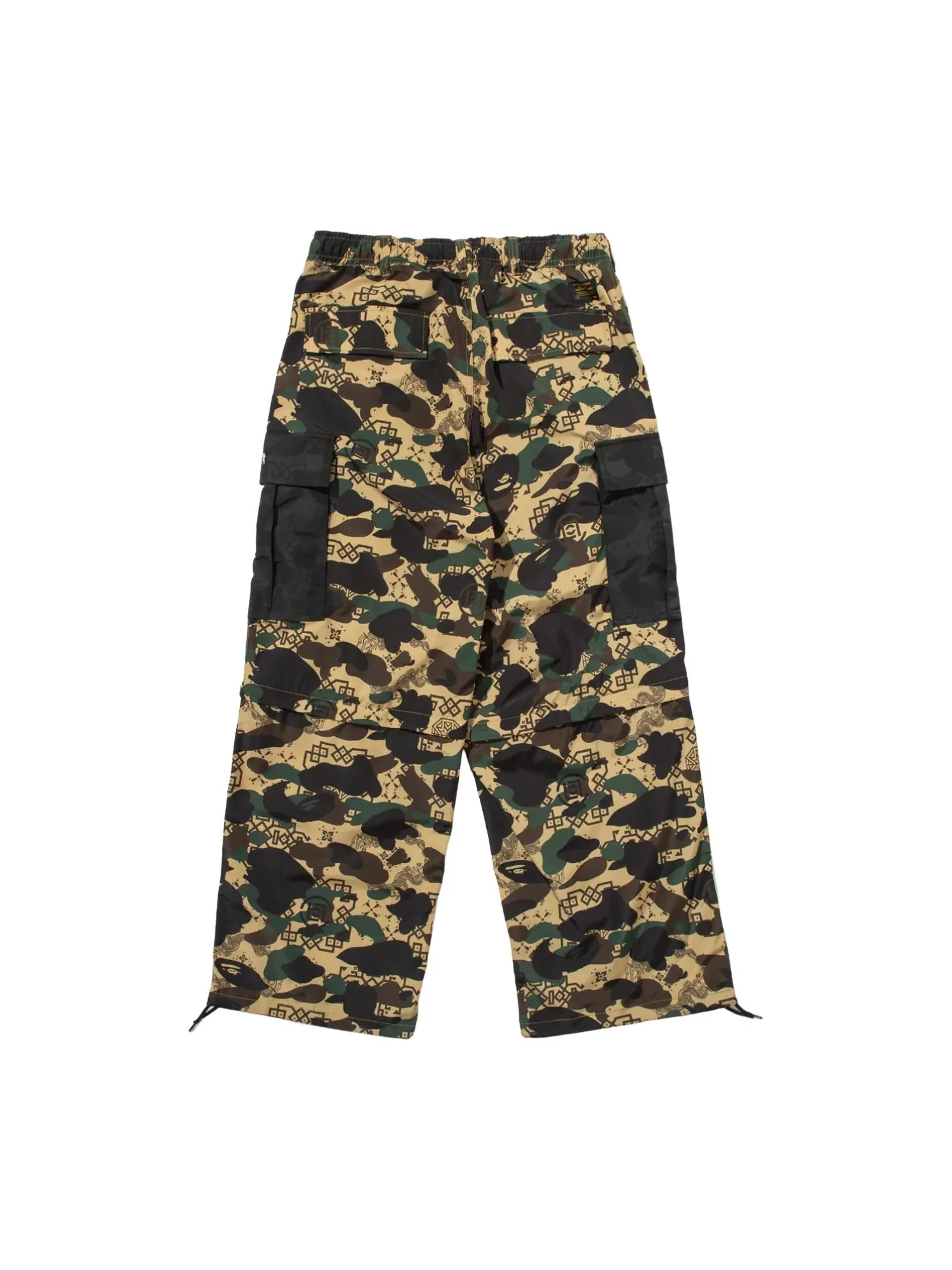 A Bathing Ape Брюки-карго BAPE X Clot Camo с отстегивающимися штанинами, свободного кроя — изображение 2 из 4, желтый