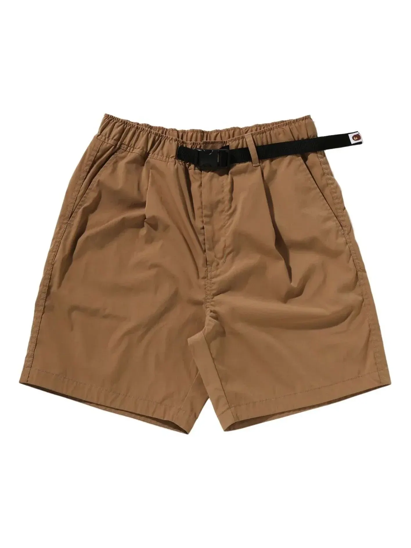 Мужские шорты с поясом и складками A Bathing Ape Belt 1 Pleat Elasticated Relaxed Fit Shorts — изображение 1 из 2, коричневый