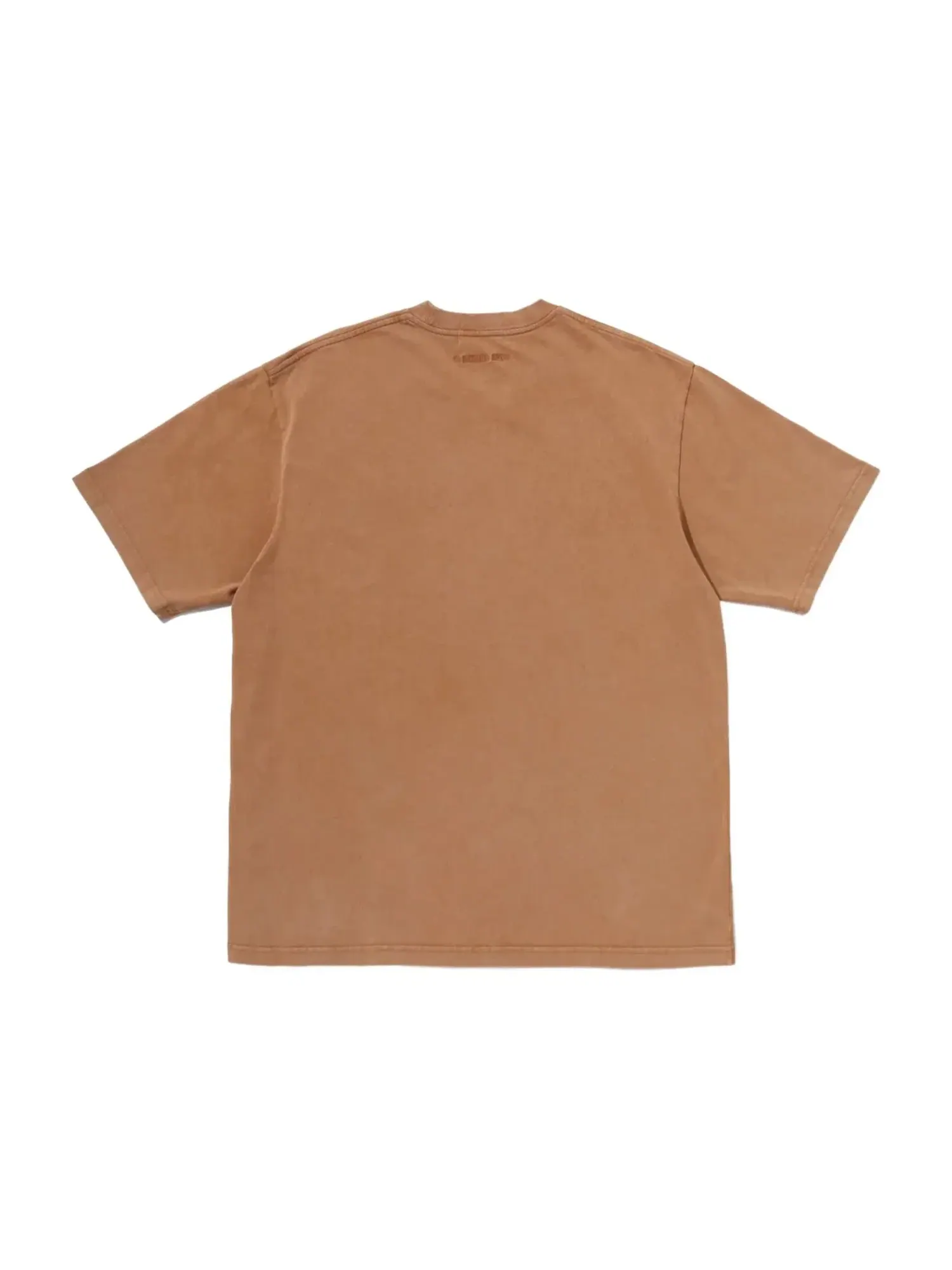 Мужская футболка с принтом A Bathing Ape Garment Dyed One Point Relaxed Fit T-Shirts — изображение 2 из 4, коричневый