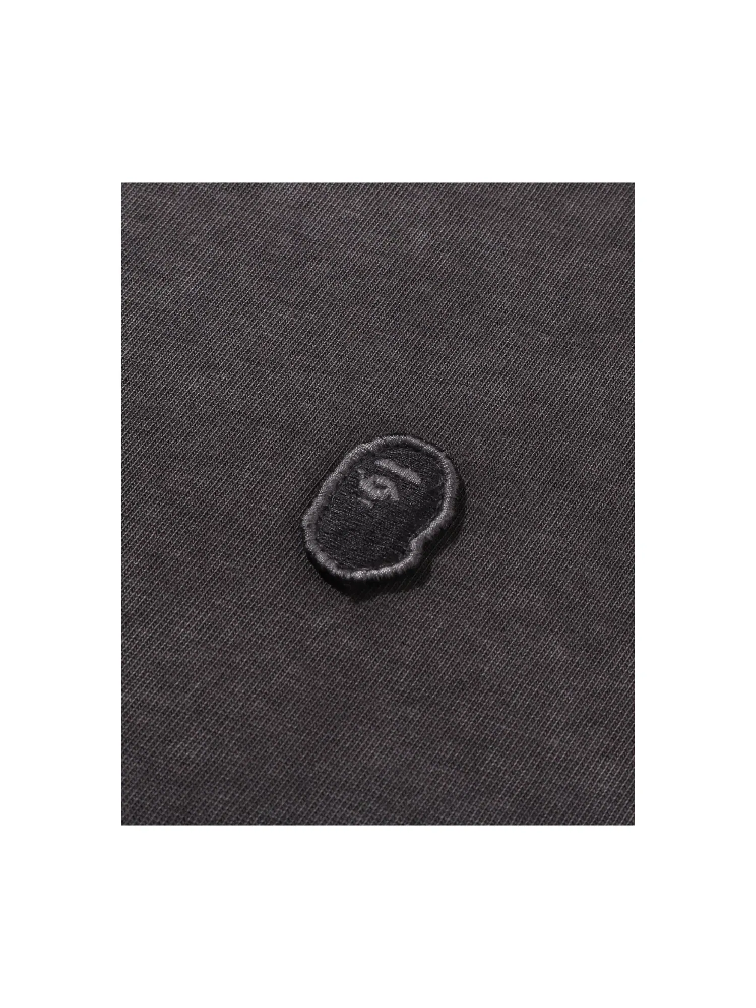 Мужская футболка с принтом A Bathing Ape Garment Dyed One Point Relaxed Fit — изображение 3 из 4, черный