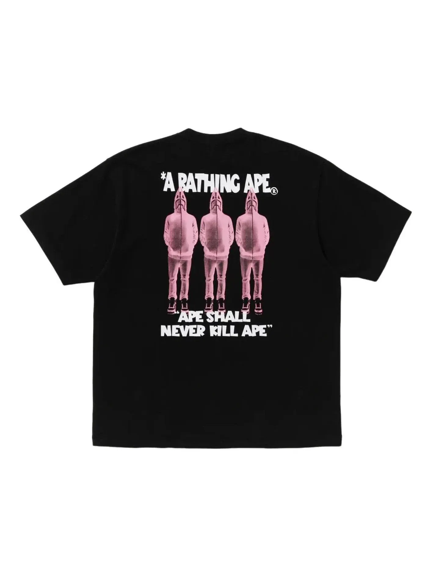 Мужская футболка с принтом A Bathing Ape Shark Seijin Logo T-Shirt — изображение 1 из 2, белый