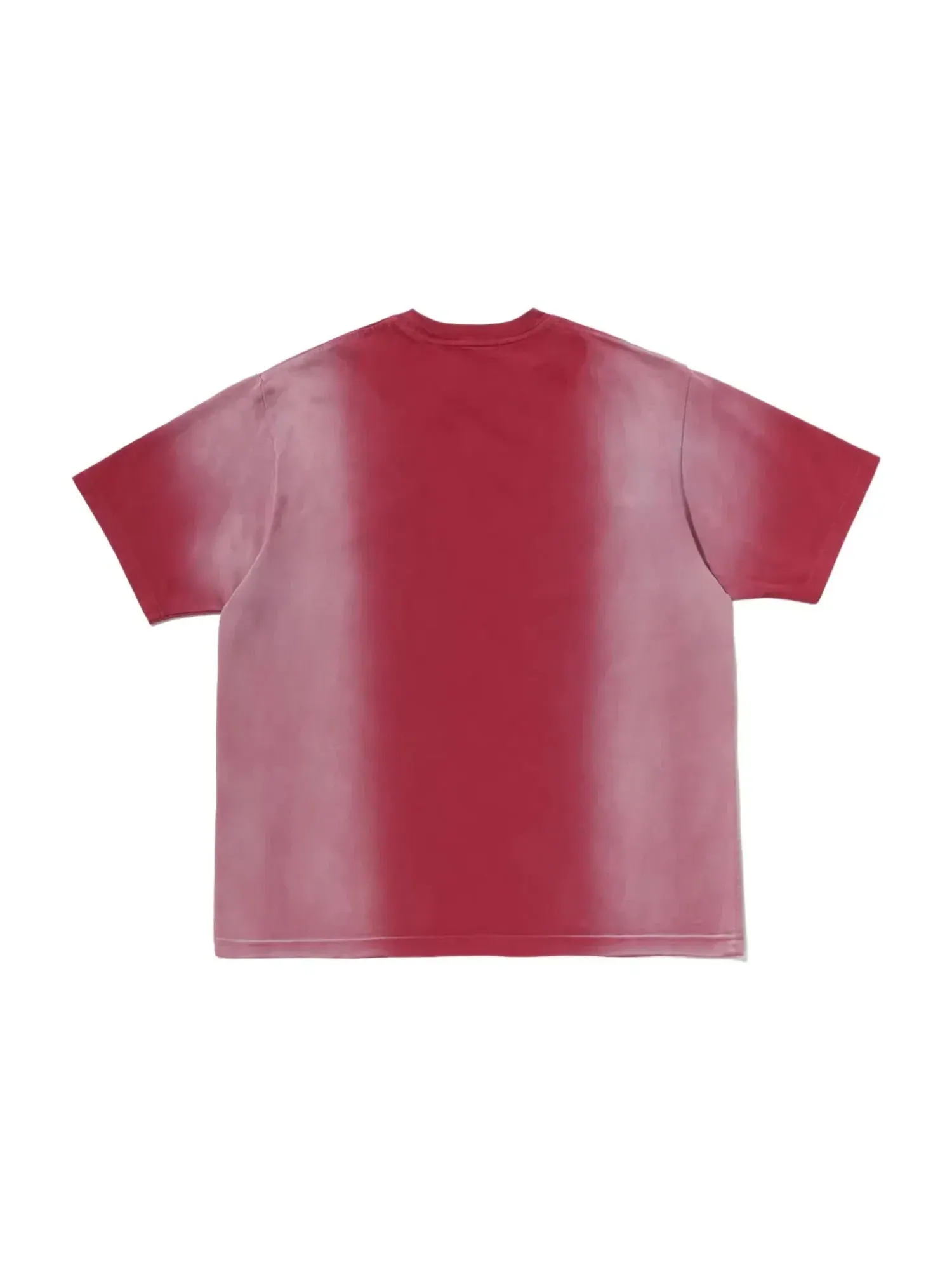 Мужская футболка с принтом Bleeched Multi Ape Head Logo Relaxed Fit A Bathing Ape — изображение 2 из 2, красный