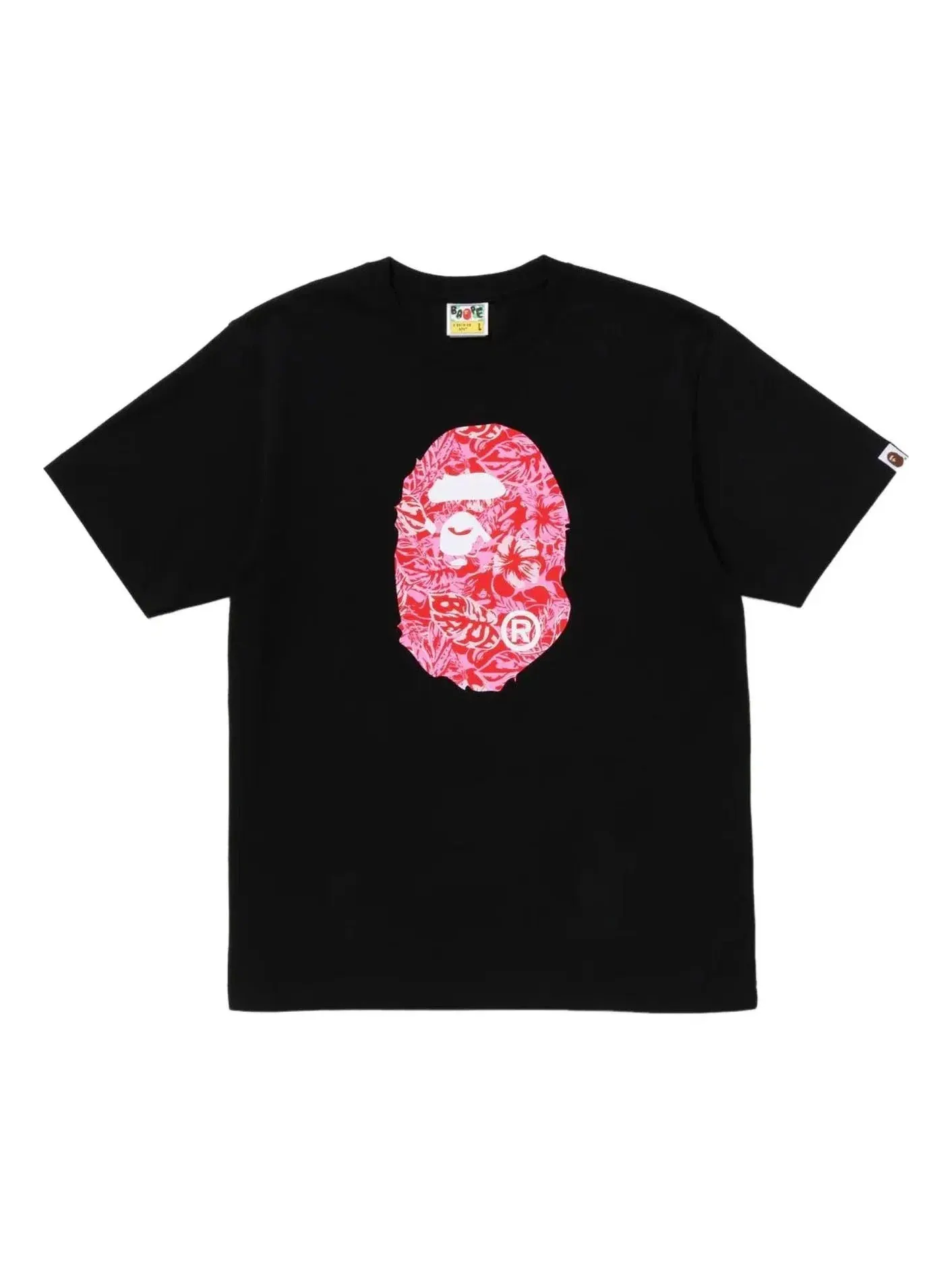 Мужская футболка с принтом Resort Ape Head A Bathing Ape — изображение 1 из 2, черный